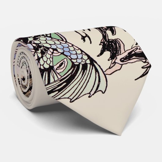 メルメイズヴィンテージビクトリアンイラストレーション ネクタイ (ロール)