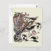 メルメイズヴィンテージビクトリアンイラストレーション ポストカード (正面/裏面)