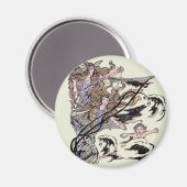 メルメイズヴィンテージビクトリアンイラストレーション マグネット (正面/裏面)