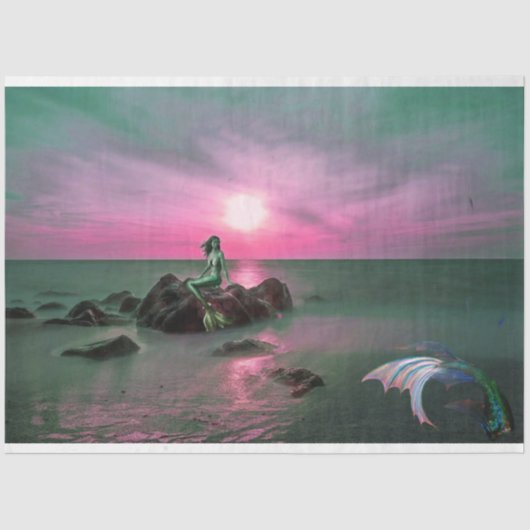 メルメイドアットサンセットデコページティッシュペーパー 薄葉紙 (正面)