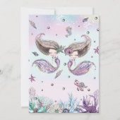 メルメイドアンダーザシーツインシスター誕生日 招待状 (裏面)