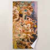 メルメイドアンドエンジェル踊り ビーチタオル (正面)