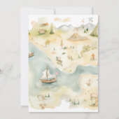 メルメイドアンドパイレーツ子供の誕生日招待状 招待状 (裏面)