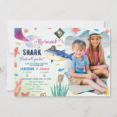 メルメイドアンドパイレーツ誕生日招待状 招待状 (正面)