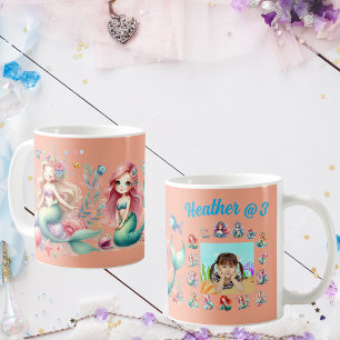 メルメイドカスタムス写真マグカップ子供の誕生日のお願い コーヒーマグカップ