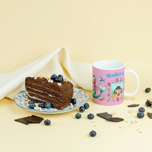 メルメイドカスタムス写真マグカップ子供の誕生日のお願い コーヒーマグカップ