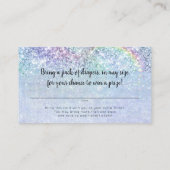 メルメイドザシーブルーブロンドおむつラッフル エンクロージャーカード (裏面)