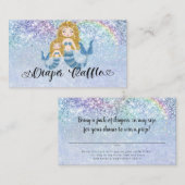 メルメイドザシーブルーブロンドおむつラッフル エンクロージャーカード (正面/裏面)