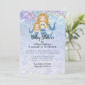 メルメイドザシーブロンドブルーベビーガール 招待状 (スタンド正面)