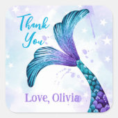 メルメイドテールサンキューバースデーパーティー スクエアシール (正面)