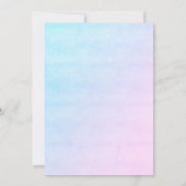 メルメイドテールワンダーザシーワンバースデー 招待状 (裏面)