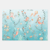 メルメイドパーティーカリブのザブルーシー ラッピングペーパーシート (正面)