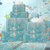 メルメイドパーティーカリブのザブルーシー ラッピングペーパー