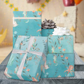 メルメイドパーティーカリブのザブルーシー ラッピングペーパー