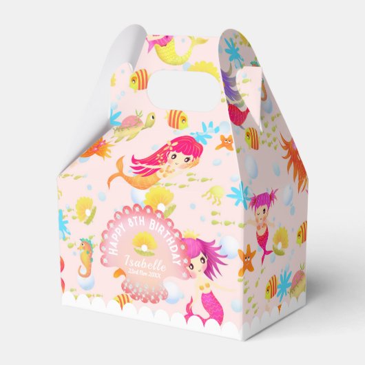 メルメイドピーチピンクテント フェイバーボックス (正面サイド)