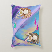 メルメイドフィッシュ&ポケットリーフ アクセントクッション (正面(垂直))