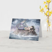 メルメイドマザーとベビーカードbyモリー・ハリソン カード (黄色い花)