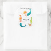 メルメイド蔵書票 ラウンドシール (バッグ)