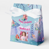 メルメイド誕生日お気に入りボックス子供へパーティー フェイバーボックス (正面サイド)