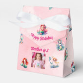 メルメイド誕生日お気に入りボックス子供へパーティー フェイバーボックス (正面サイド)