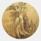 メルメイド魚釣りの真珠シール ラウンドシール (正面)