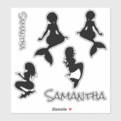 メルメイド黒シルエットシール シール (シート)