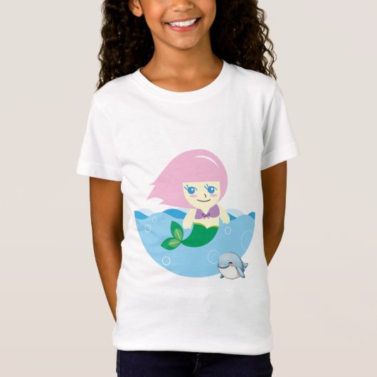 メルメイド，おとぎ話，海 Tシャツ (正面)