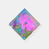 メルメイド&シーシェルピンクスパークリーパーティー スタンダードカクテルナプキン (角)