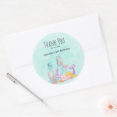 メルメイド&ジェリーアンダーザシー誕生日 ラウンドシール (封筒)