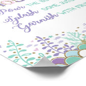 メルモサバーマーメイドミモサバーサインベビーシャワー ポスター (角)