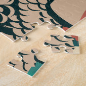 メルリオンシンガポールトラベルヴィンテージアート ジグソーパズル (側面)