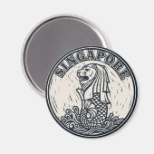 メルリオンシンガポール マグネット (正面/裏面)