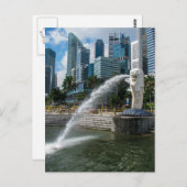 メルリオン像,シンガポール – はがき (正面/裏面)