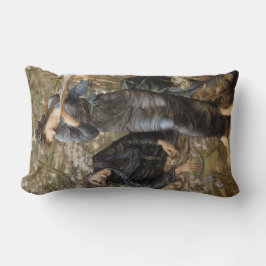 メルリンのヴィヴィアンのビーギリング（エドワード・バーン=ジョーンズ） ランバークッション