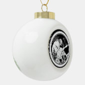 メルリンアールヌーボーファンタジー セラミックボールオーナメント (左)