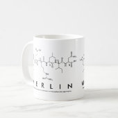 メルリンペプチド名mug コーヒーマグカップ (正面左)