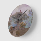 メルルズツリーハウス ラウンド壁時計 (傾斜)