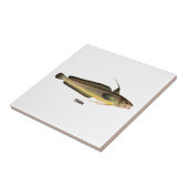 メルルーサの魚のロゴ タイル (側面)