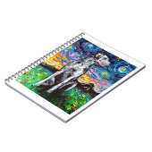 メルレグレートダネスターリーナイト印象派の犬 ノートブック (左側)