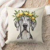 メルレグレートダーンドッグレモンクラウン クッション (ブランケット)