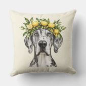 メルレグレートダーンドッグレモンクラウン クッション (裏面)