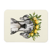 メルレグレートダーンドッグレモンクラウン マグネット (横)