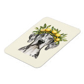 メルレグレートダーンドッグレモンクラウン マグネット (左側)