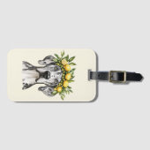 メルレグレートダーンドッグレモンクラウン ラゲッジタグ (正面横)