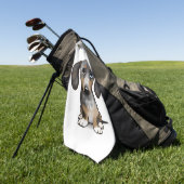 メルレダッペンドダッシュントかわいいウィーナードッグ ゴルフタオル (グリーン)