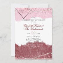 メルロと赤面ピンクブリデスメイドランチョン