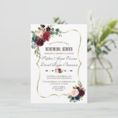 メルロエレガントー海軍ブルーフローラリハーサルディナー 招待状 (スタンド正面)