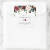 メルロエレガントー海軍ブルーフローラ結婚ズ スクエアシール (バッグ)