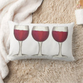 メルロカベルネレッドワイングラスワイナリーヴィネヤード ランバークッション (ブランケット)