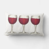 メルロカベルネレッドワイングラスワイナリーヴィネヤード ランバークッション (正面)